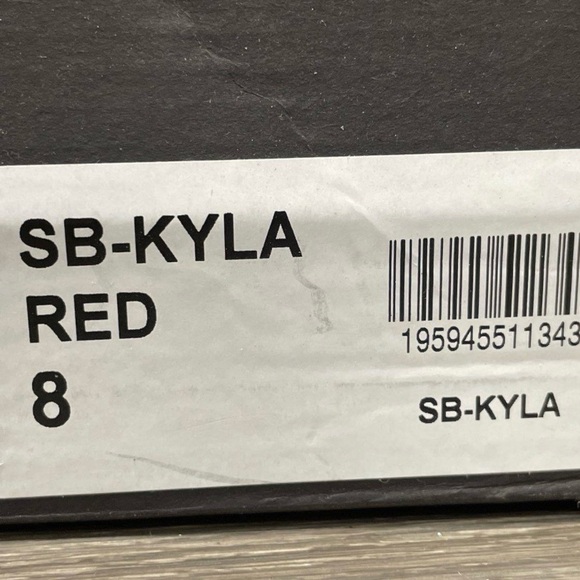 Betsey Johnson Kyla Red Rhinestone Boots - Picture 6 of 6